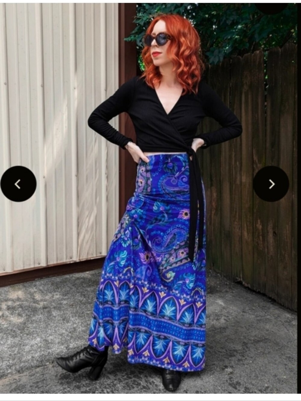 Nine Lives Bazaar Sinead Velvet Skirt